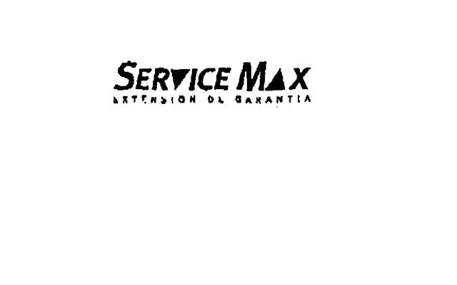 SERVICE MAX EXTENSION DE GARANTIA