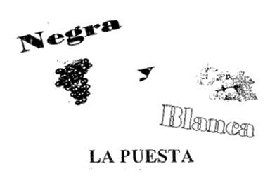 NEGRA Y  BLANCA   LA  PUESTA