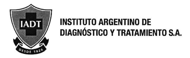 IADT DESDE 1926 INSTITUTO ARGENTINO DE DIAGNOSTICO Y TRATAMIENTO S.A.