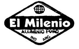 EL MILENIO ALUMINIO PURO IND. ARG.