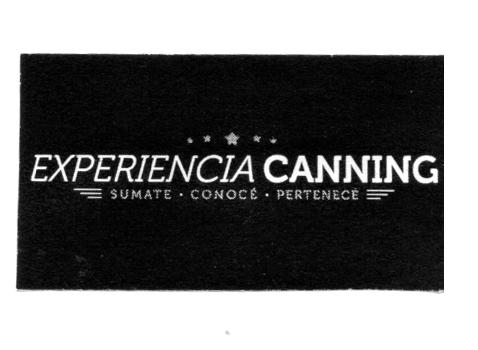 EXPERIENCIA CANNING SUMATE-CONOCE-PERTENECE