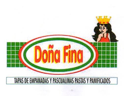 DOÑA FINA TAPAS DE EMPANADAS Y PASCUALINAS PASTAS Y PANIFICADOS