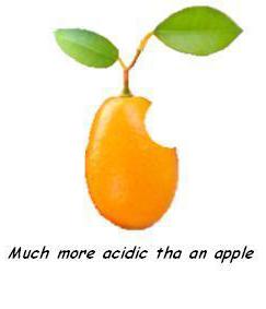 MUCH MORE ACIDIC THA ON APPLE