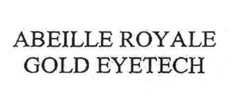 ABEILLE ROYALE GOLD EYETECH