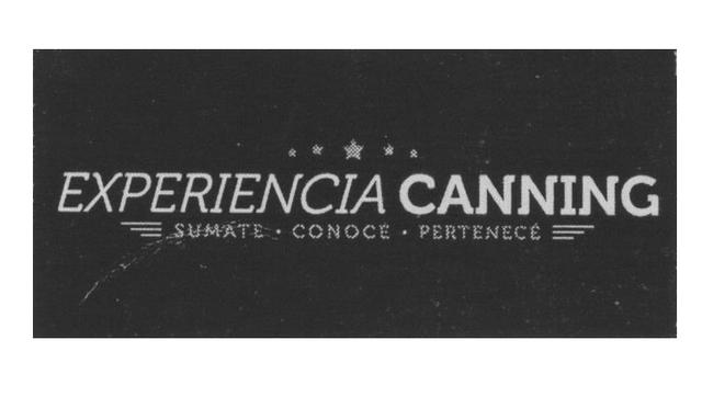 EXPERIENCIA CANNING SUMATE CONOCE PERTENECE