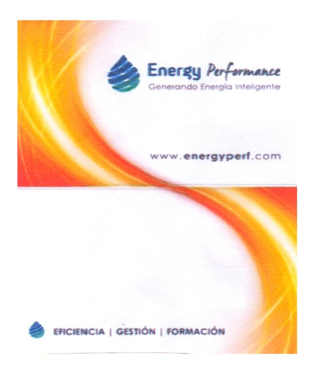 ENERGY PERFORMANCE GENERANDO ENERGIA INTELIGENTE WWW.ENERGYPERF.COM EFICIENCIA GESTION FORMACION