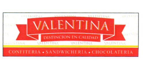 VALENTINA DISTINCION EN CALIDAD CONFITERIA SANDWICHERIA CHOCOLATERIA