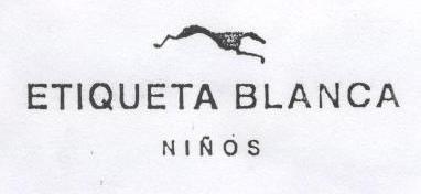 ETIQUETA BLANCA NIÑOS