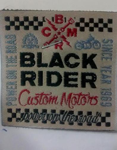 BCMR POWER ON THE ROAD SINCE YEAR 1969 BLACK RIDER UCSTOM MOTORS POWER ON THE ROAD