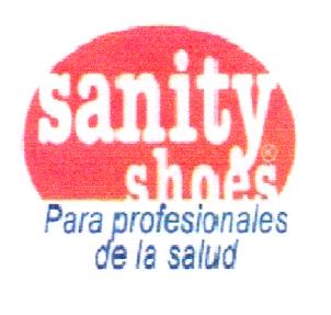 SANITY SHOES PARA PROFESIONALES DE LA SALUD