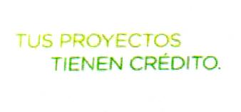 TUS PROYECTOS TIENEN CREDITO