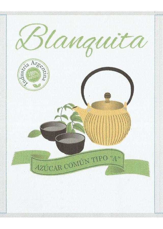 BLANQUITA INDUSTRIA ARGENTINA 100% NATURAL AZUCAR COMUN TIPO A