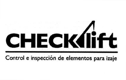 CHECKLIFT CONTROL E INSPECCION DE ELEMENTOS PARA IZAJE