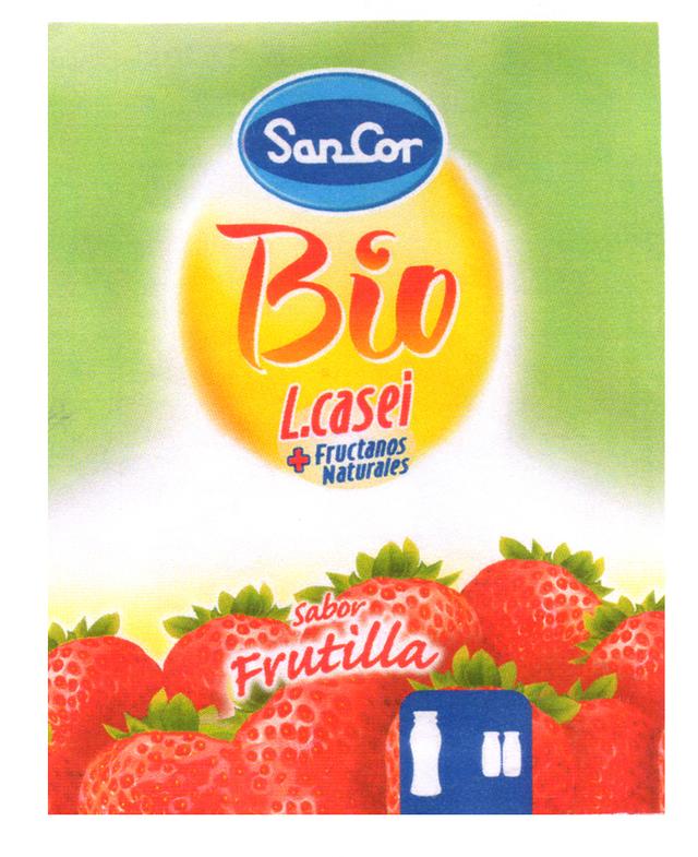 SANCOR BIO L.CASEI + FRUCTANOS NATURALES SABOR FRUTILLA