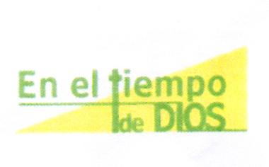 EN EL TIEMPO DE DIOS