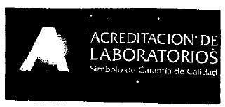 A ACREDITACION DE LABORATORIOS SIMBOLO DE GARANTIA DE CALIDAD