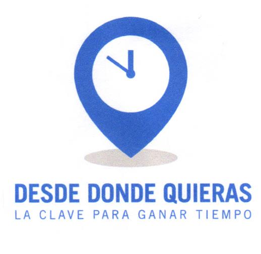 DESDE DONDE QUIERAS LA CLAVE PARA GANAR TIEMPO