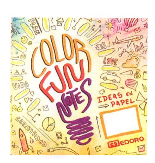 COLOR FUN NOTES IDEAS EN PAPEL MEDORO