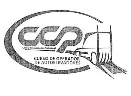 CCP CENTRO DE CAPACITACION PROFESIONAL CURSO DE OPERADOR DE AUTOELEVADORES