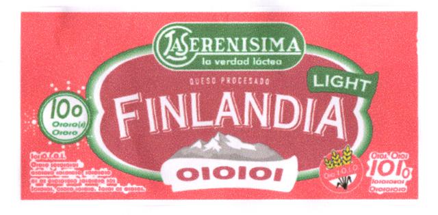 FINLANDIA LA SERENISIMA LA VERDAD LACTEA LIGHT QUESO PROCESADO