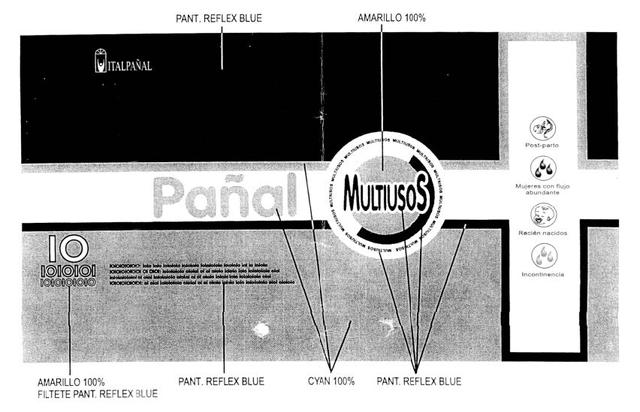 PAÑAL MULTIUSOS ITALPAÑAL POST-PARTO MUJERES CON FLUJO ABUNDANTE      RECIEN NACIDOS INCONTINENCIA