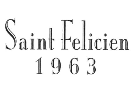 SAINT FELICIEN 1963