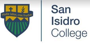 SAN ISIDRO COLLEGE HODIE LABOR, CRAS FRUCTUS