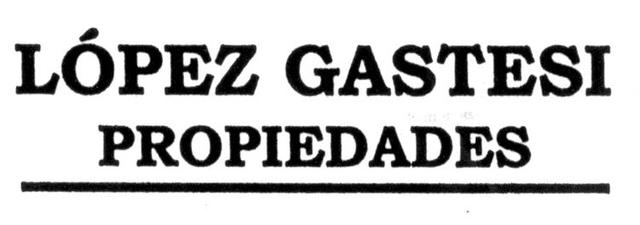 LOPEZ GASTESI PROPIEDADES