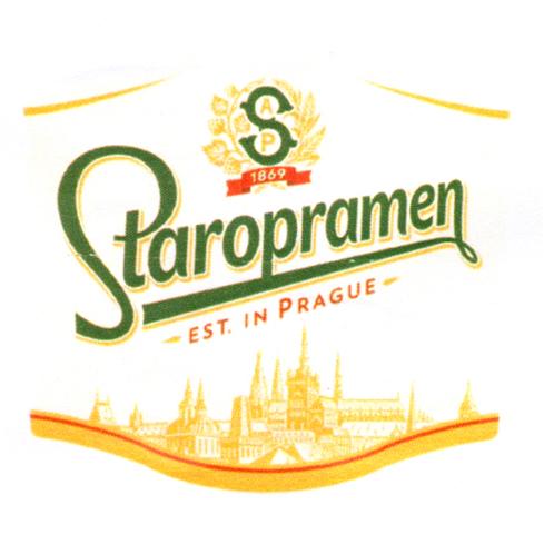 S 1869 -STAROPRAMEN- EST. IN PRAGUE