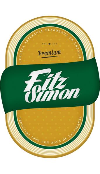 FITZ SIMON PREMIUM CERVEZA ARTESANAL ELABORADA EN EMBALSE PRODUCIDA 100 % CON AGUA DE LAS SIERRAS