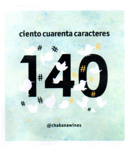 CIENTO CUARENTA CARACTERES 140 @CHAKANAWINES