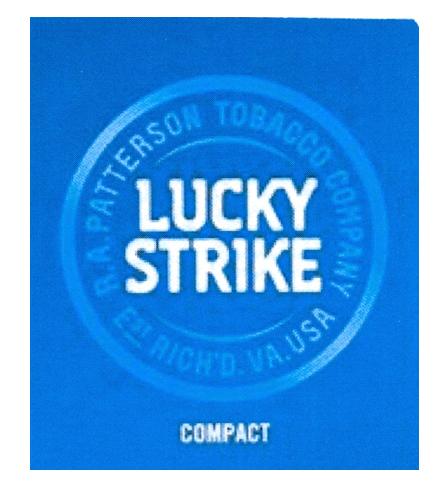 LUCKY STRIKE R A.PATTERSON TOBACCO COMPANY EST RICH'D VA.USA