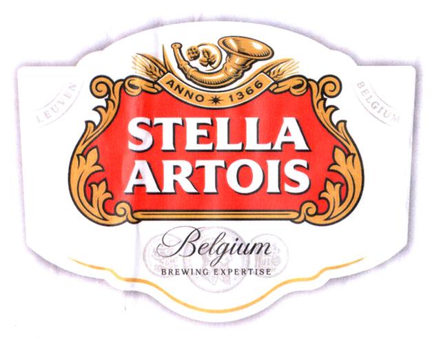 STELLA ARTOIS BELGIUM BREWING EXPERTISE ANNO 1366 LEUVEN BELGIUM