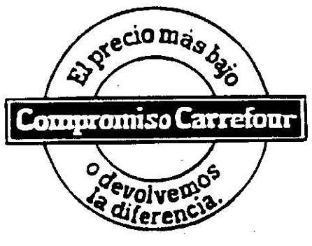 COMPROMISO CARREFOUR - EL PRECIO MAS BAJO O DEVOLVEMOS LA DIFERENCIA