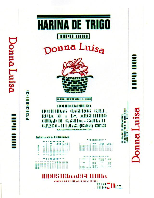 HARINA DE TRIGO TIPO 000 DONNA LUISA