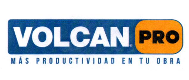 VOLCAN PRO MÁS PRODUCTIVIDAD EN TU OBRA