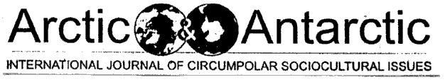ARCTIC & ANTARCTIC INTERNATIONAL JOURNAL OF CIRCUM