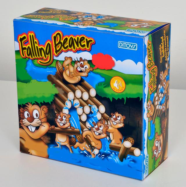 FALLING BEAVER DITOYS CON MUCHA HABILIDAD DEBERAS RECOLECTAR LOS TRONCOS! CON SENSOR DE SONIDO