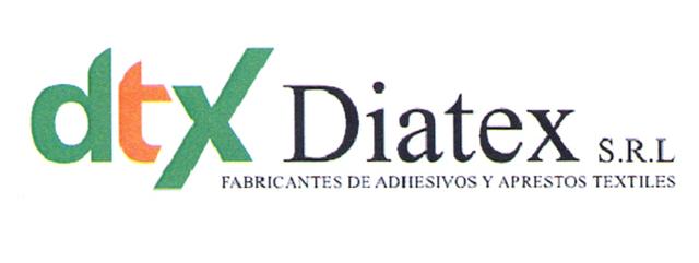 DTX DIATEX S.R.L. FABRICANTES DE ADHESIVOS Y APRESTOS TEXTILES