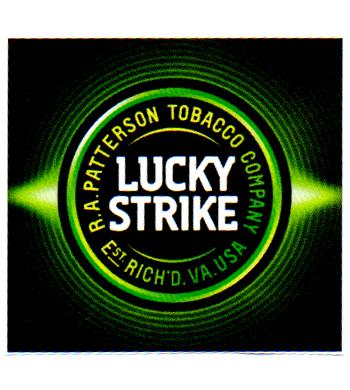 LUCKY STRIKE R.A. PATTERSON TOBACCO COMPANY EST RICH'D VA USA