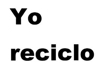 YO RECICLO