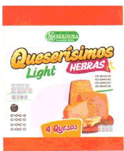 LA SERENISIMA LA VERDAD LACTEA QUESERÍSIMOS HEBRAS 4 QUESOS