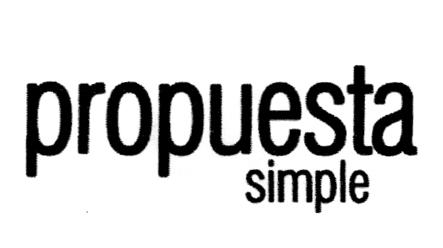 PROPUESTA SIMPLE