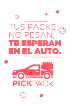 TUS PACKS NO PESAN, TE ESPERAN EN EL AUTO PICKPACK