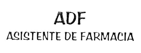 ADF ASISTENTE DE FARMACIA