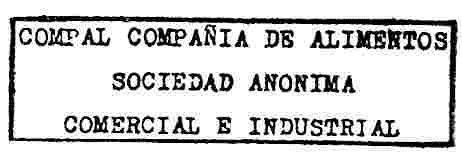 COMPAL, COMPAÑIA DE ALIMENTOS SOCIEDAD ANONIMA COMERCIAL E INDUSTRIAL