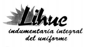 LIHUE INDUMENTARIA INTEGRAL DEL UNIFORME