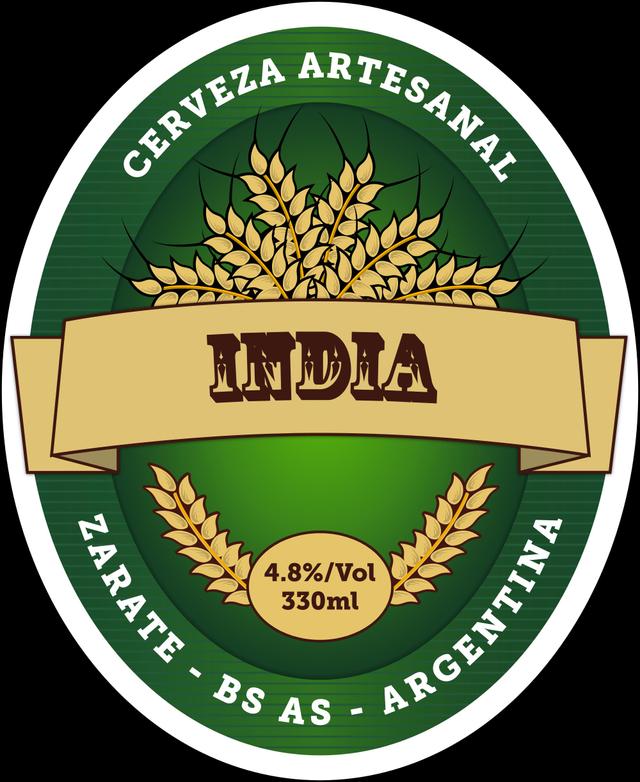 INDIA CERVEZA ARTESABAK 4.8/VOL 330ML ZARATE - BS AS - ARGENTINA