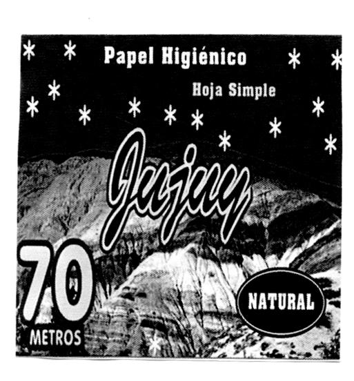 PAPEL HIGIENICO HOJA SIMPLE JUJUY 70 METROS NATURAL