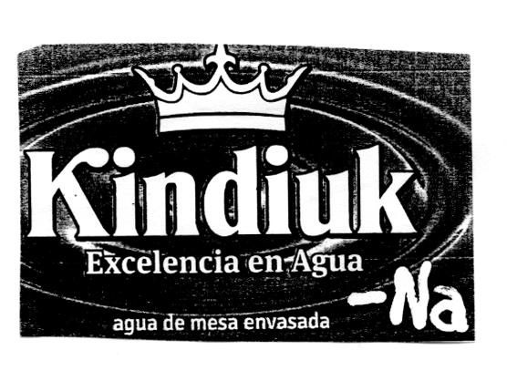 KINDIUK EXCELENCIA EN AGUA AGUA DE MESA ENVASADA -NA